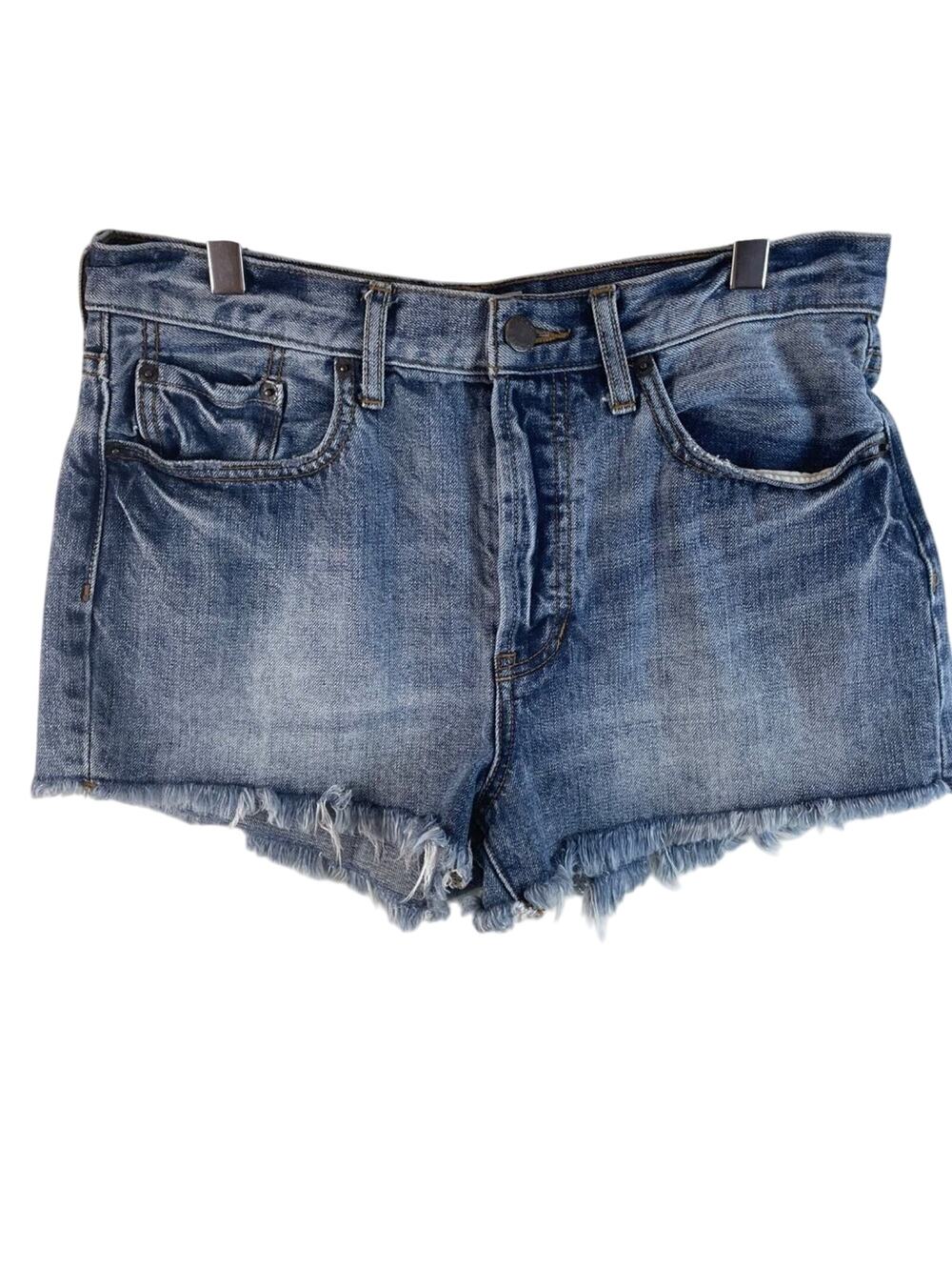 Free People We The Free High Rise Button Front Cutoff Shorts Size 29